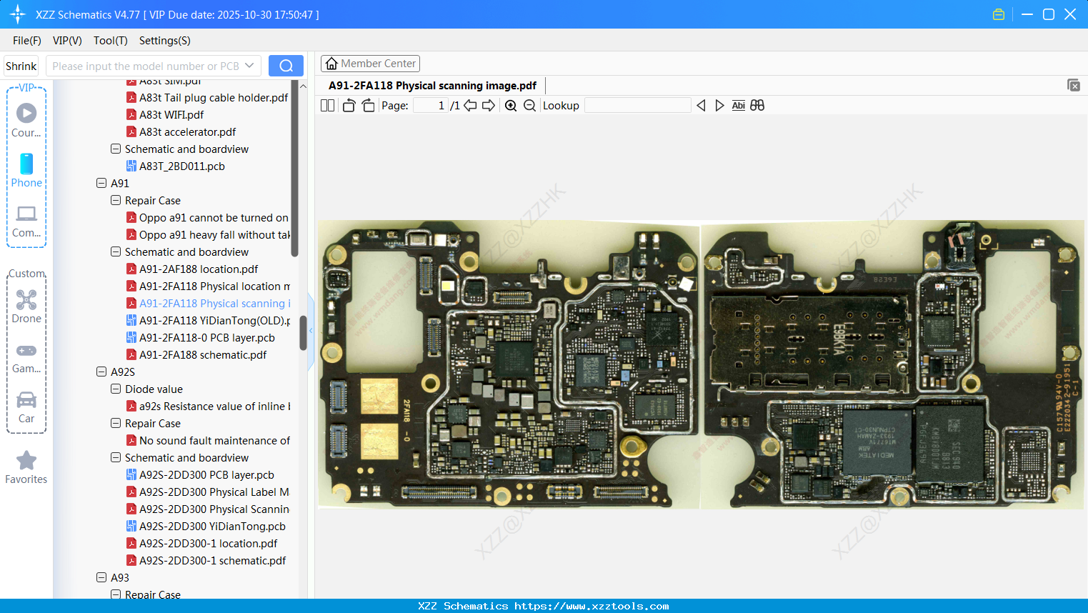 OPPO A91-2FA118 Physical Scanning Image